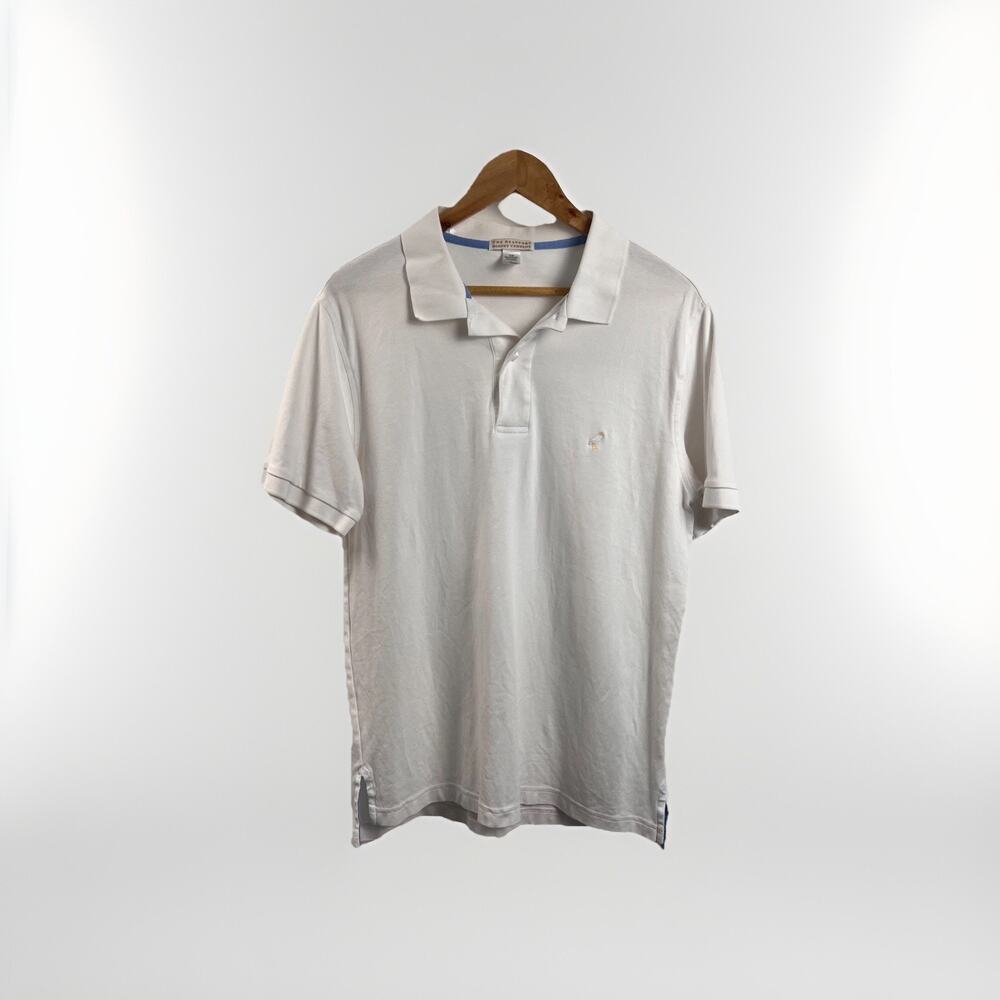 The Beaufort Bonnet Company White Prim and Proper SS Polo Size Large